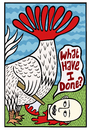 Cartoon: My own undoing (small) by baggelboy tagged chicken,axe