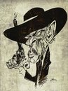 Cartoon: Lee Van Cleef (small) by William Medeiros tagged movie,actors,western