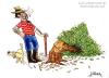 Cartoon: The revenge of nature (small) by William Medeiros tagged nature,dog,woodcutter,tree,deforestation,