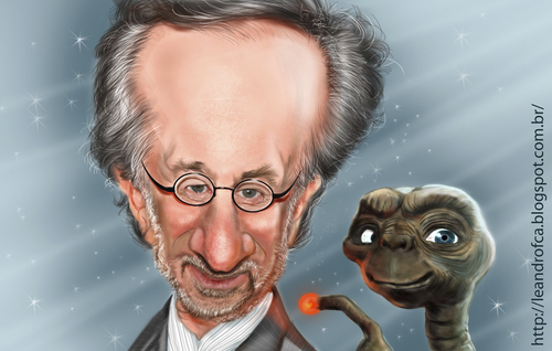 Cartoon: Steven Spielberg (medium) by leandrofca tagged caricature