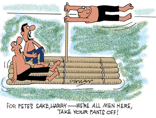 Cartoon: All at sea. (medium) by daveparker tagged raft,shipwreck
