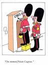 Cartoon: Guardsman. (small) by daveparker tagged guardsman,sentry,box