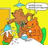 Cartoon: Three bears breakfast (small) by daveparker tagged three,bears,porridge,upset,mother,bear