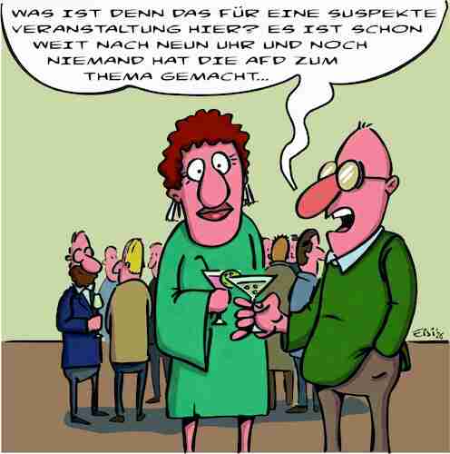 Cartoon: AfD Permanenz (medium) by eisi tagged afd,permanenz,dauerthema