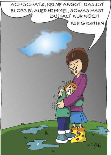 Cartoon: Frühling (medium) by eisi tagged frühling,frühjahr,mistwetter,wetter,kälte,klimawandel