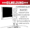 Cartoon: Schwärzer als Schwarz (small) by eisi tagged schwarzseherei,aller,orten