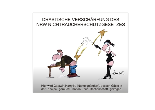 Cartoon: Nichtraucherschutz (medium) by Hansel tagged nichtraucherschutzgesetz,hansel,cartoons,hanselcartoons,rauchen,nichtraucher,wirt,düsseldorf