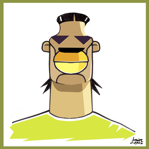 Cartoon: Drogba (medium) by juniorlopes tagged world,cup,2010