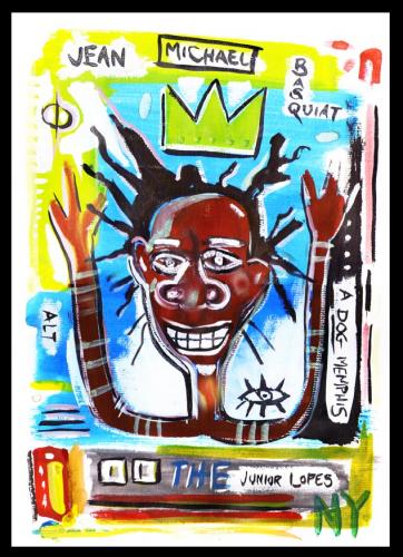 Cartoon: Jean Michael Basquiat (medium) by juniorlopes tagged basquiat