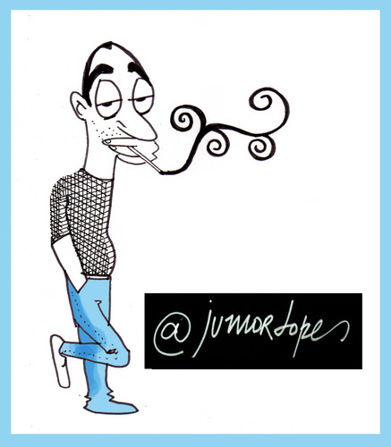 Cartoon: my twitter (medium) by juniorlopes tagged twitter