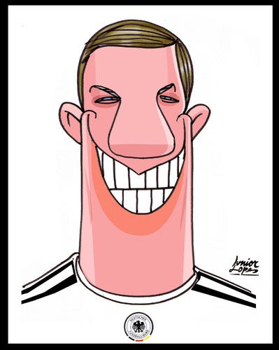 Cartoon: Podolski (medium) by juniorlopes tagged football,fußball,fussball,sport,podolski,deutschland