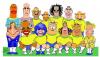 Cartoon: Brazilian football team (small) by juniorlopes tagged football caricature