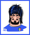 Cartoon: Gattuso (small) by juniorlopes tagged world cup 2010