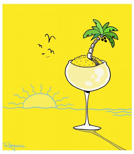 Cartoon: Brazil (medium) by Marcelo Rampazzo tagged brazil,illustration,sonne,strand,palme,meer,urlaub,verreisen,reise,ferien,entspannung,entspannen,ausruhen,erholung,erholen,brasilien,cocktail,getränk,trinken,erfrischungsgetränk