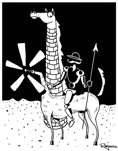 Cartoon: Don Quixote (medium) by Marcelo Rampazzo tagged don,quixote,don quijote,don quixote,roman,literatur,lesen,illustration,illustrationen,don,quichote,quijote,quixote