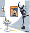 Cartoon: A crisis of art (small) by Marcelo Rampazzo tagged crisis art duchamp