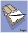 Cartoon: A trap (small) by Marcelo Rampazzo tagged trap