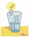 Cartoon: Fire in a water (small) by Marcelo Rampazzo tagged fire,in,water