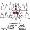 Cartoon: Wines (small) by Marcelo Rampazzo tagged wines