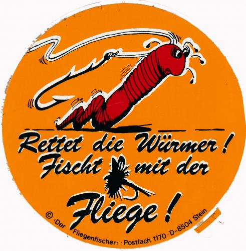 Cartoon: Save the  Worms...fish with Fly! (medium) by neudecker tagged cartoons,comic,character,animals,art,illustration,sport,tiere,fun