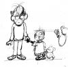Cartoon: sketch father little boy (small) by neudecker tagged sketch drawing
