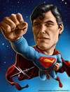 Cartoon: Christopher Reeve (small) by Mecho tagged superman christopher reeve