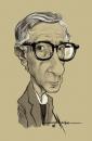 Cartoon: Woodie Allen (small) by Mecho tagged caricature caricatura caricaturas caricatures