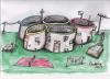 Cartoon: in the village (small) by ivo tagged wau