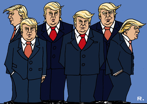 Cartoon: Trumps Team (medium) by RachelGold tagged usa,president,trump,team,government