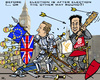 Cartoon: UK Election Battle (small) by RachelGold tagged uk,election,parties,tories,labour,liberals,ukip,cameron,miliband