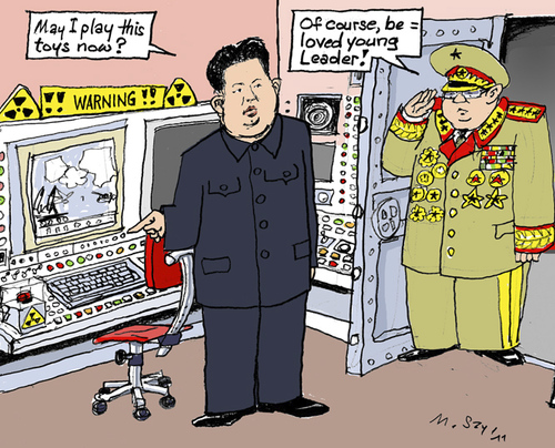 Cartoon: Kim Jong-Un (medium) by MarkusSzy tagged korea,un,il,jong,kim
