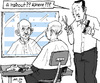 Cartoon: Haircut (small) by MarkusSzy tagged papandreou,greece,eu,crisis,haircut,barbers