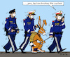 Cartoon: Police State? (small) by MarkusSzy tagged police,state,curfew,restriction,treat,easter,easterbunny