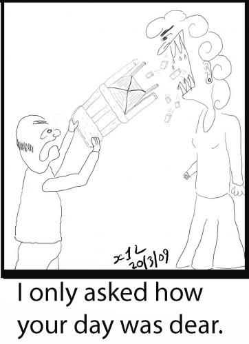 Cartoon: PMT (medium) by chriswannell tagged pmt,gag,cartoo
