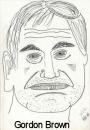 Cartoon: Caricature - Gordon Brown (small) by chriswannell tagged caricature,cartoon,gordon,brown
