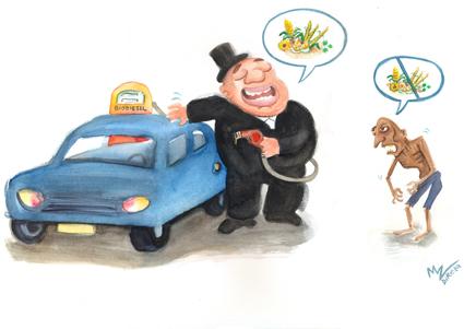 Cartoon: te (medium) by mzdireda tagged biodiesel