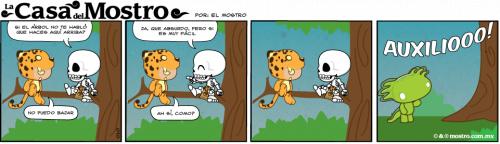 Cartoon: Tira comica 010 (medium) by mostro tagged mostro,ajolote,axolotl,god,aztec,cute,culture,vector