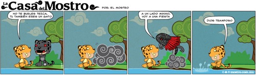 Cartoon: Trampa (medium) by mostro tagged vector,eagle,aguila,mostro,azteca,mexica,aztec,comic,strip,tira,comica,ajolote