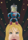 Cartoon: little alien (small) by elmoro tagged illustration,vector,illustrator,drawing,girl