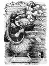 Cartoon: Pen and Ink (small) by edinei montingelli tagged pen ink drawing caricature cartoon apocalypse