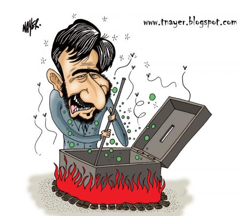 Cartoon: Fraud (medium) by Nayer tagged mahmoud,ahmadinejad,iran,elections,fraud