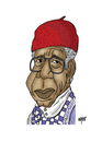 Cartoon: Chinua Achebe (small) by Nayer tagged chinua achebe nigerian nigeria africa african poet professor writer