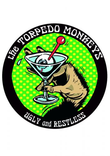 Cartoon: Torpedo Monkeys patch logo (medium) by Christian Nörtemann tagged martini,monkey,eyeball