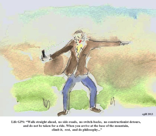 Cartoon: Life GPS (medium) by cgill tagged gps