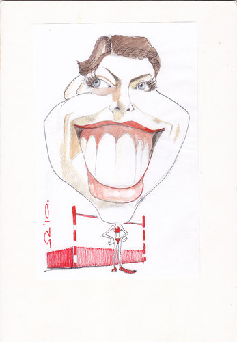 Cartoon: Blanka Vlasic (medium) by zed tagged blanka,vlasic,split,croatia,athletic,sport,portrait,caricature