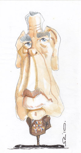 Cartoon: Lee Marvin (medium) by zed tagged lee,marvin,usa,actor,film,hollywood,oscar,movie,portrait,caricature