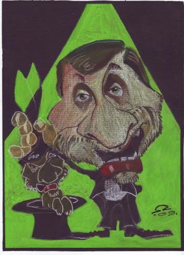 Cartoon: Mahmoud Ahmadinejad (medium) by zed tagged portrait,politicians,islam,president,persia,iran,ahmadinejad,mahmoud,elections