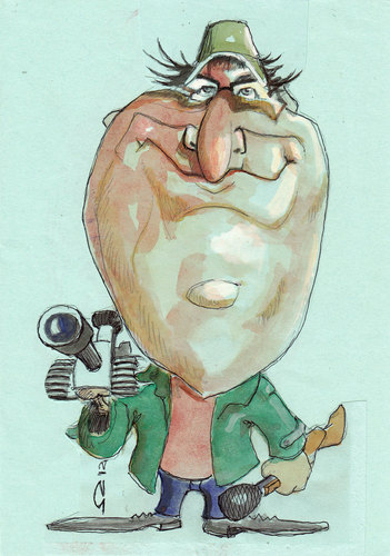 Cartoon: Michael Moore (medium) by zed tagged caricature,portrait,critic,social,documentary,activist,filmmaker,usa,moore,michael