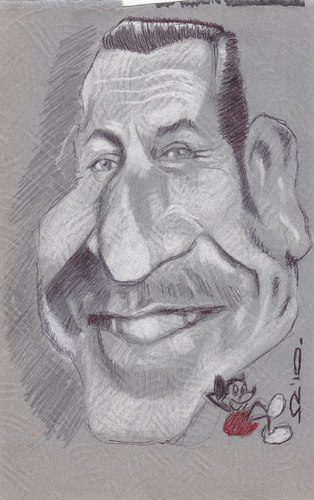 Cartoon: Walt Disney (medium) by zed tagged walt,disney,artist,usa,mickey,mouse,film,portrait,caricature