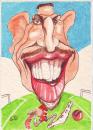 Cartoon: Franck Ribery (small) by zed tagged franck,ribery,football,star,king,bayern,player,famous,people
